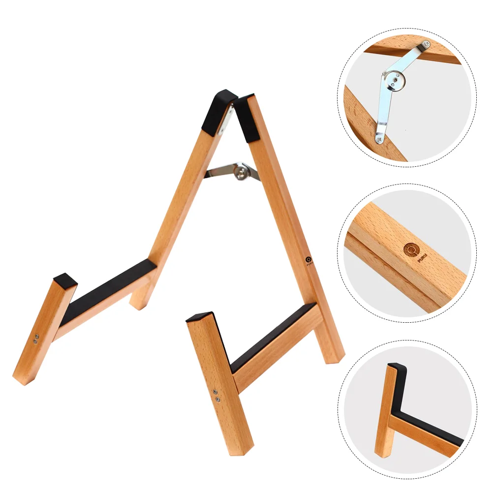 

Guitar Stand Holder Frame Floor Rack Bass Wooden Acoustic Folding Electric Wood Accessories Adjustable Bracket Portable Travel A