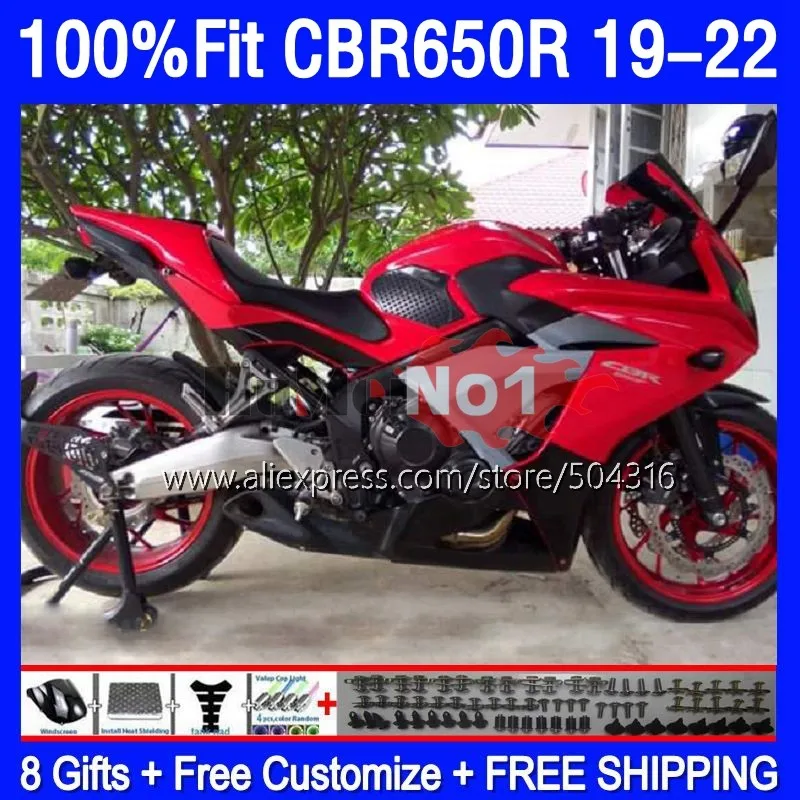 

OEM Body For HONDA CBR650R CBR 650R 650 CBR-650 CBR650 R 19 20 21 22 179MC.17 CBR-650R 2019 2020 2021 2022 Fairing Glossy red