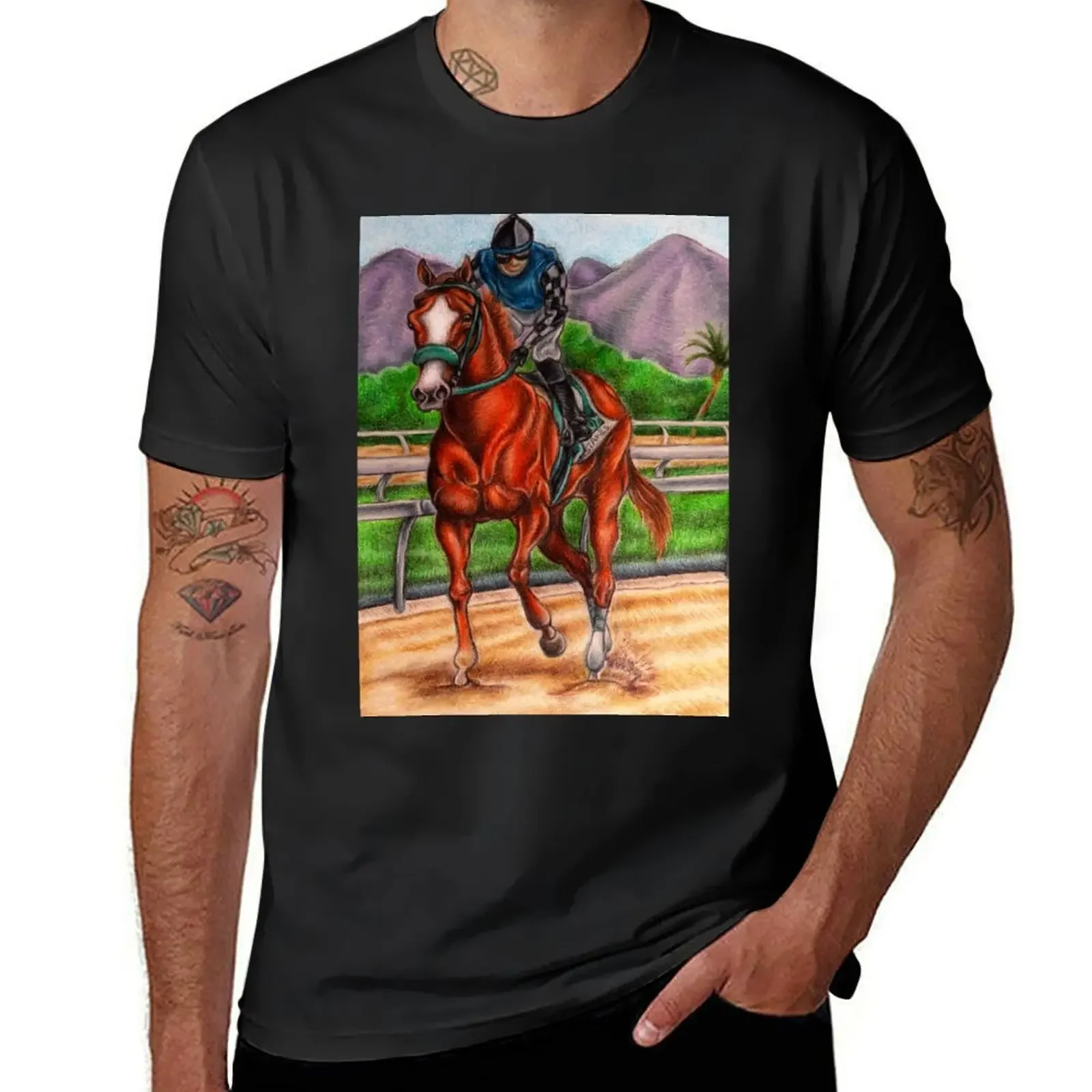 Футболка Stilleto для мальчиков с рисунком лошади летние топы быстросохнущие