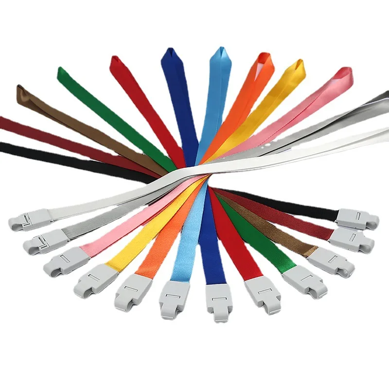 

Business Badge Card Lanyard Width 1.5 CM Plastic Buckle Key ID Student Lanyard Exhibition School Office Supplies Accessories