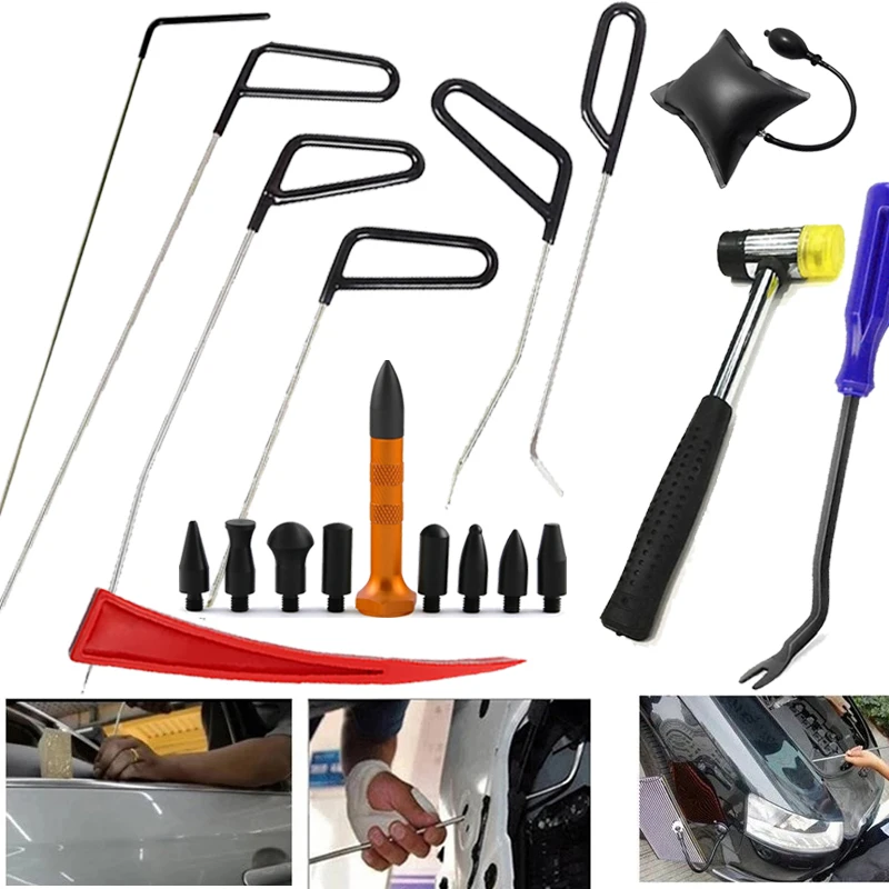 

New Car Body Sheet Metal Paintless Dent Repair Kit Professional Workshop Automotive Hail Pit Removal Auto Accessories Tools Set