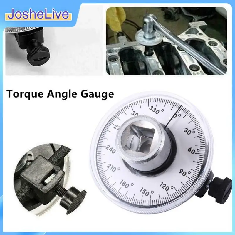 

360 Degree Torque Angle Gauge 1/2" Torque Watchband Scale And Adjustable Rotating Wrench Car Angle Measurement Maintenance Tools