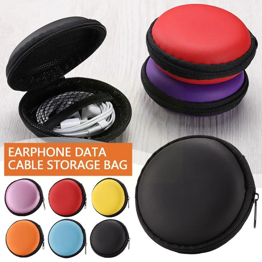 

Headphone Storage Bag EVA Storage Box In-Ear Earphone Pouches Storage Case Convenient Carry For Headset Data Line Dropship Y7B6