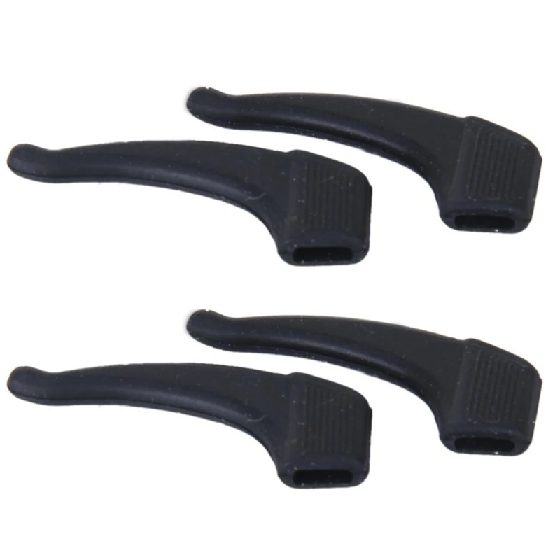 

2 Pair Eyeglasses/Sunglasses/Spectacles Eyewear Ear Hook Lock Tip Holder---Black