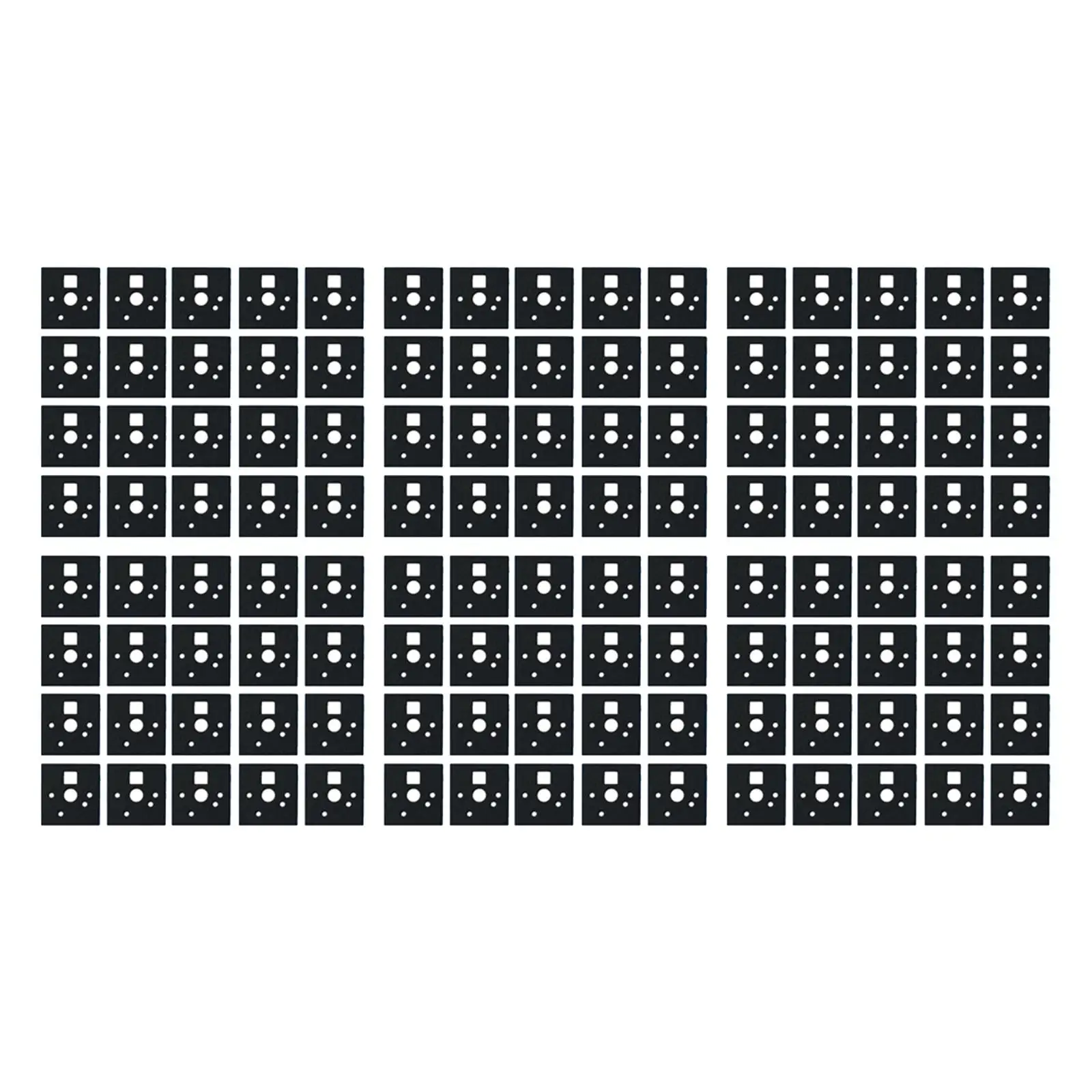 

120x подкладки для клавиатуры, нижняя подкладка вала, наклейки для горячей замены паяльной клавиатуры