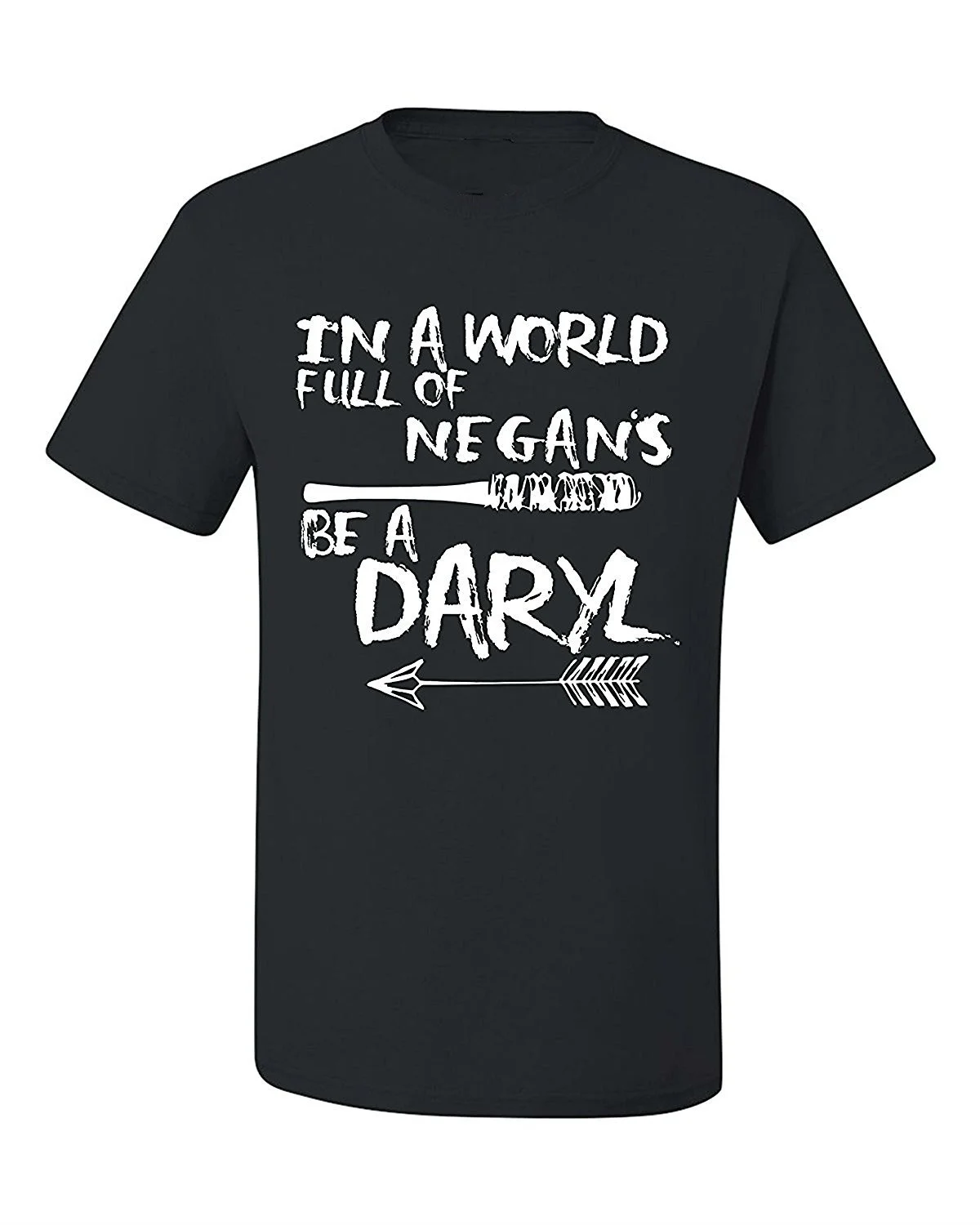 

Best Selling Boys in a World Full of Negan's Be A Daryl T-Shirt TWD Daryl Dixon Men's Summer Cotton O-Neck Short Sleeve T Shirt