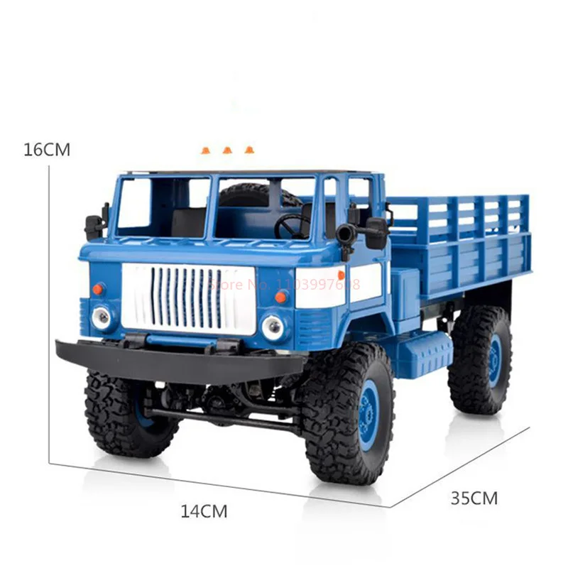 MN 1:16 Wpl B-24 Gaz-66 Военный грузовик с дистанционным управлением Diy Off-road 4wd