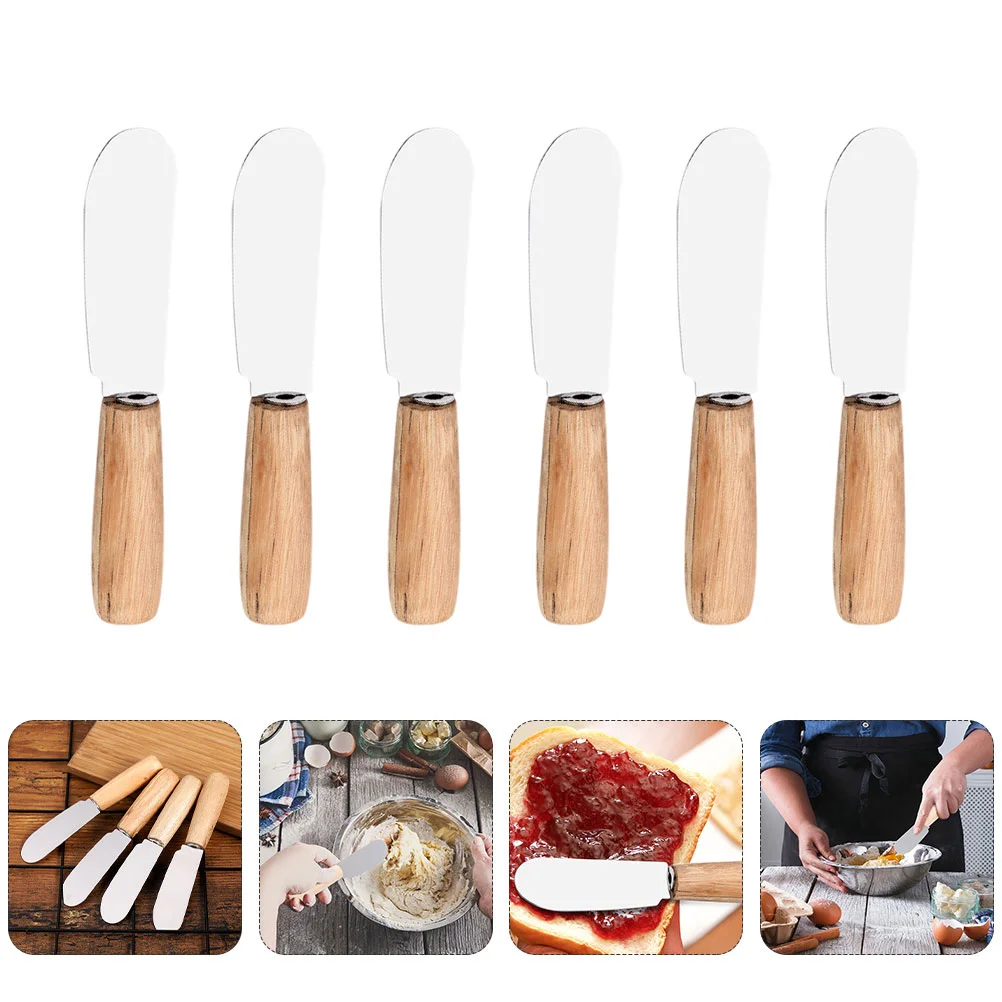 

6 Pcs Cream Spatula Kitchen Utensils Multi-Purpose Cutters Cake Decorating Set Baking Tools Heat Resistant Spatulas Pizza