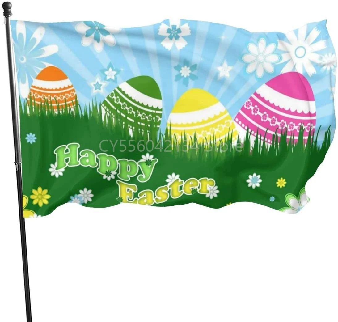 

Happy Easter Day flag Home Decoration Outdoor Decor Polyester Banners and Flags 90x150cm 120x180cm