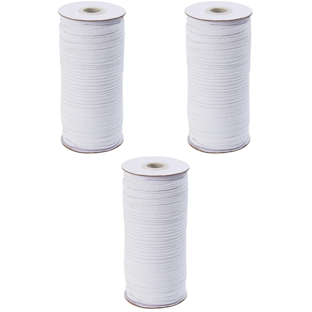 

3 pcs DIY Mask Elastic Band Ear Hanging Band Mask Replacement Elastic Band (White, 6mm/100 Yards)