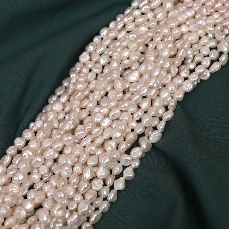 

Hot Selling Natural Pearl 7-8 Baroque Profiled Beads Freshwater Loose Beads DIY Handmade Beaded Necklace Material Loose Beads