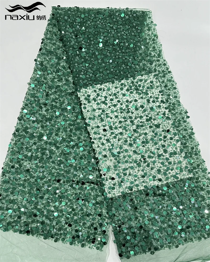 Madison африканские блестки для жениха кружевная ткань с бисером 5 ярдов 2024 высокое