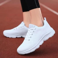 women sneakers summer mesh breathable lace up comfort flat slip on mom nurse shoes plus size mujer zapatos chaussure femme