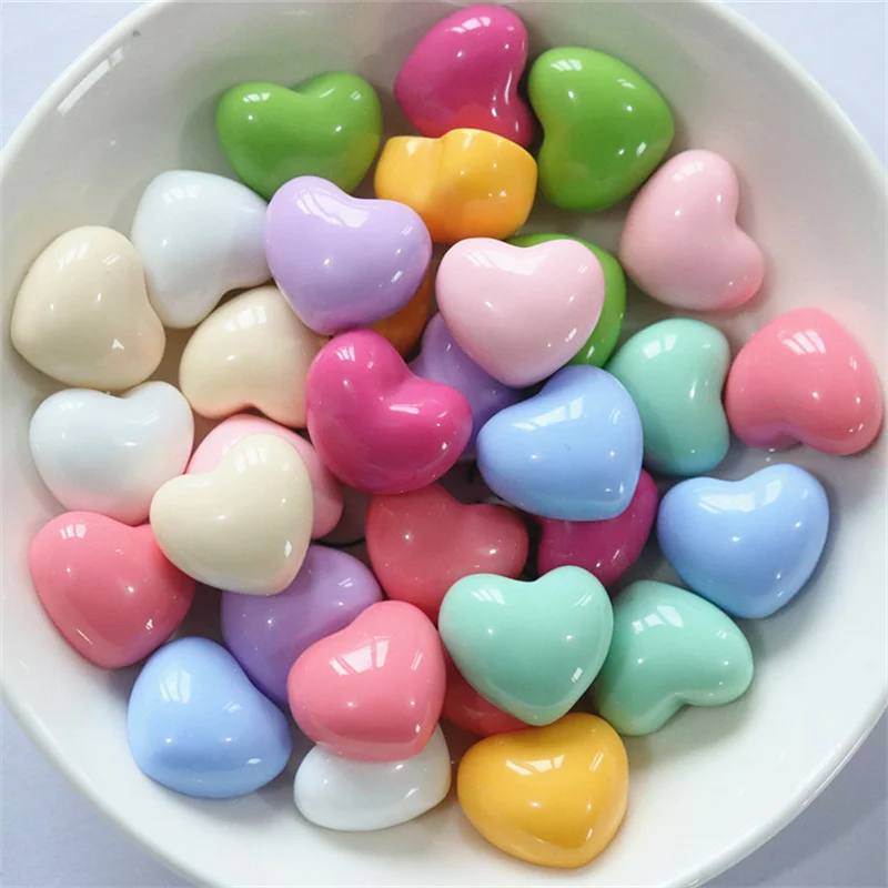 

10pcs Mixed Plump Hearts Love Resin Flatback Colorful Cute Patch DIY Phone Case Hairclip Earrings Jewelry Making Findings R251