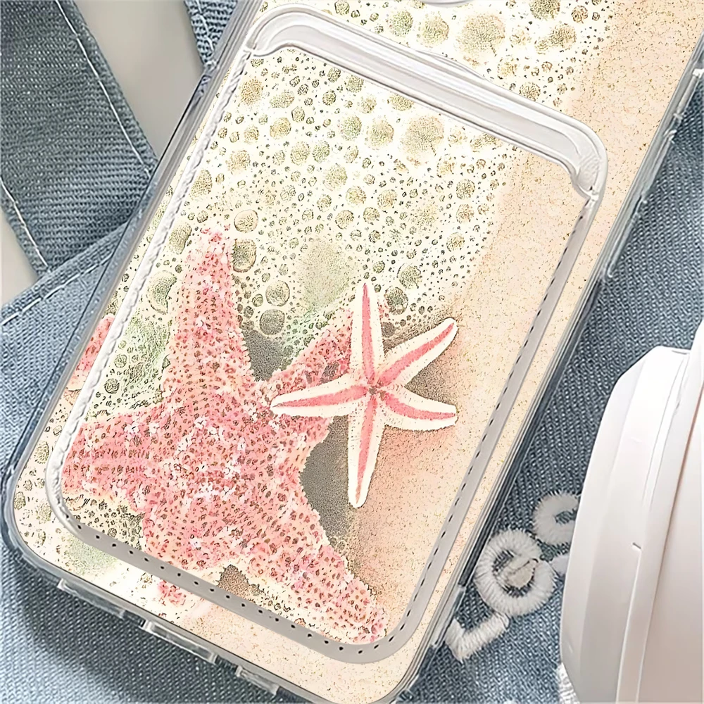 Фото Чехол Starfishe для iPhone с MagSafe и держателем для карт для моделей 17, 16, 15, 14 Pro Max, 13, 12, 11 Pro Plus, 16e, 17 E, 17 Air, прозрачный №5