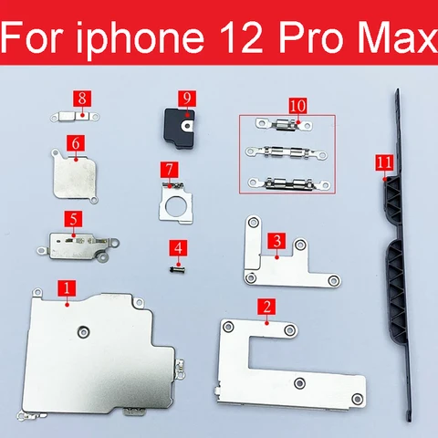 Внутренний маленький металлический утюг для всего тела для iPhone 12/12 Pro/12 Pro Max/12 Mini, держатель, кронштейн, защитная пластина, комплект запасных частей