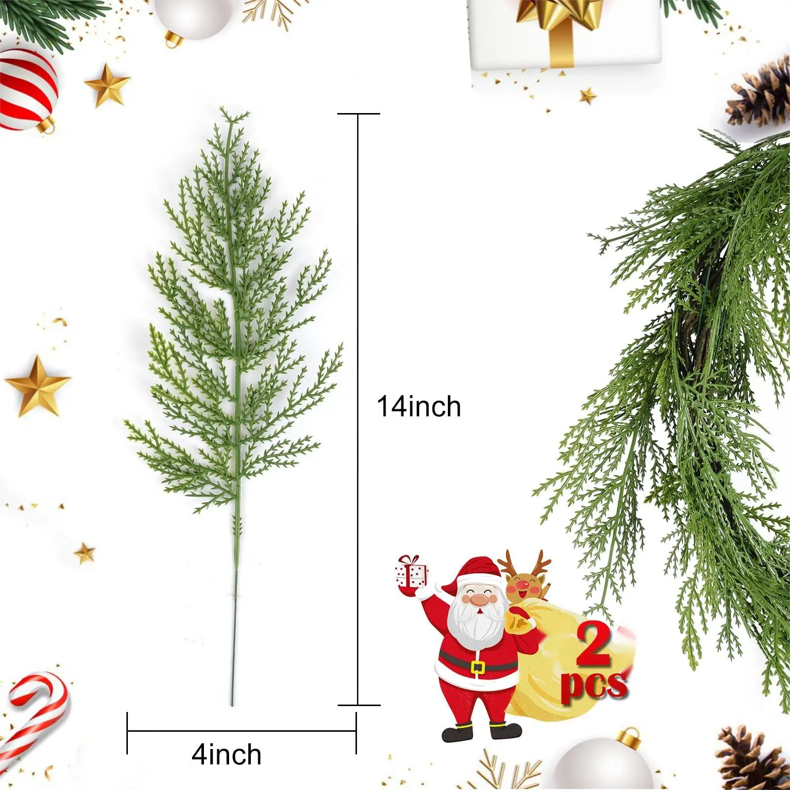 Искусственные ветки кипариса искусственный кедр распылительные стебли выбор