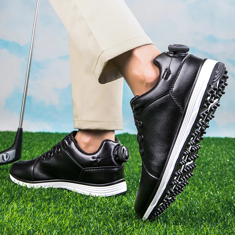 Professional Men's and Women's Golf Shoes Quick Lace-up Golf Training Shoes Men's Anti-slip Exercise Golf Shoes Size 36-47