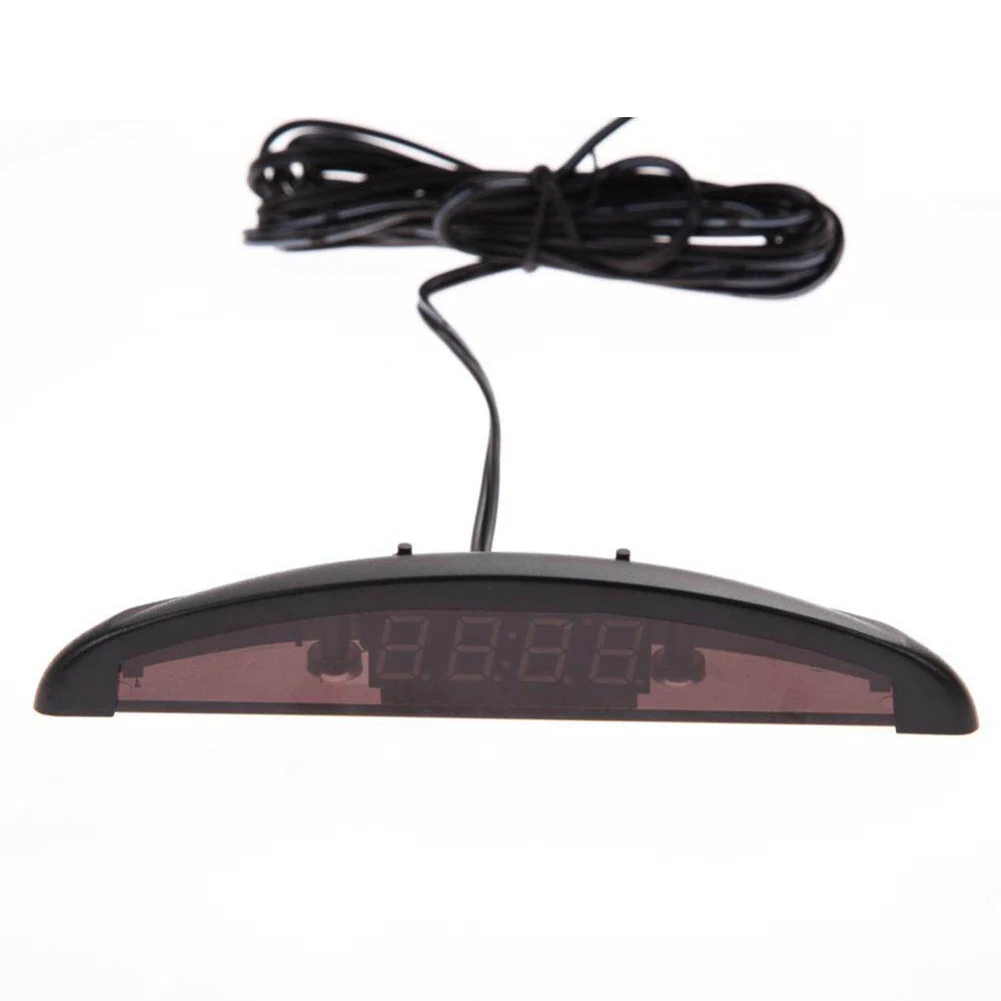 

Car Clock Clock 3 In 1 Time Car Display Mode Electronic Clock Multifunction Only Time Plastic+LED Temperature New