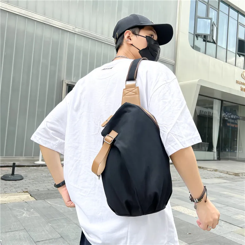 Chest Bag Crossbody Backpack Men Wome Waterproof Oxford Cloth Shoulder Bag Harajuku Teenage Casual Messenger Small Bag Unisex