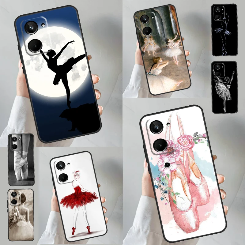 Бролок-балерина для Realme C55 C35 C33 C31 C30 C25 C21Y C15 C11 GT Neo 5 3 2 2T 3T 8 9 10 11 Pro Plus чехол