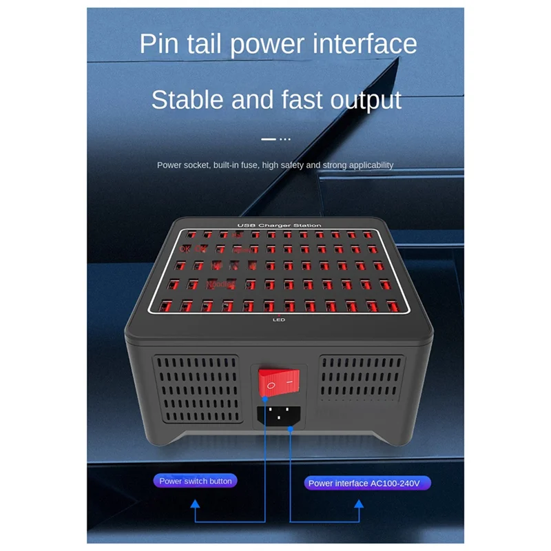 T36C 300 Вт 60, многопортовая USB-зарядная станция, базовая розетка, несколько USB-адаптеров-концентраторов для зарядного устройства для компьютера, телефона, камеры, вилки стандарта США Dura (art.: 3920ceac843da) - 3920ceac843da