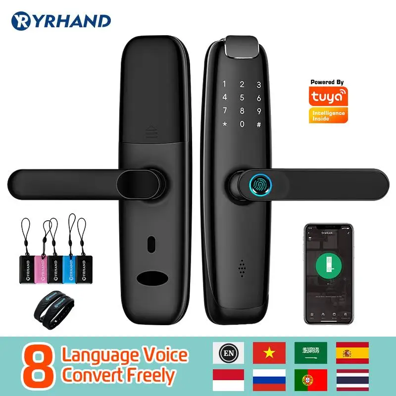 

Умный дверной замок YRHAND H2 Tuya wif fingerprinti с паролем