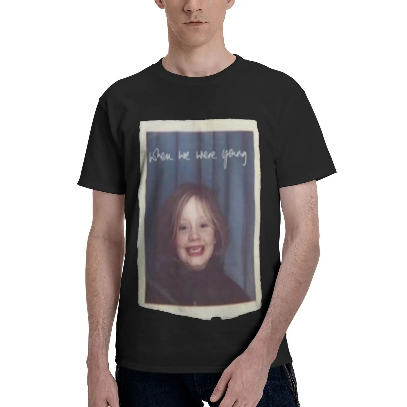 

Мужская футболка с надписью «When We was Young Adele», 3653