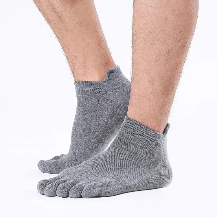 Wholesale Professional Cotton Short Five-finger Socks Breathable Sports Socks Toe Socks Men Summer Mens Sock
