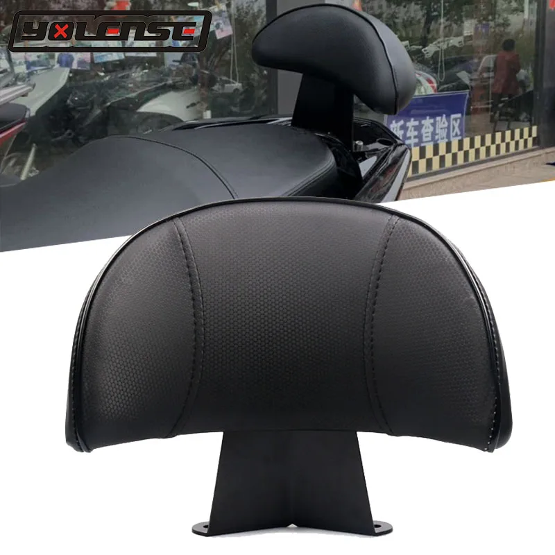 

For HONDA PCX150 PCX 150 2014 2015 2016 2017 2018 2019 Black leather Motorcycle Rear Passenger Backrest Back Pad seat Backrest