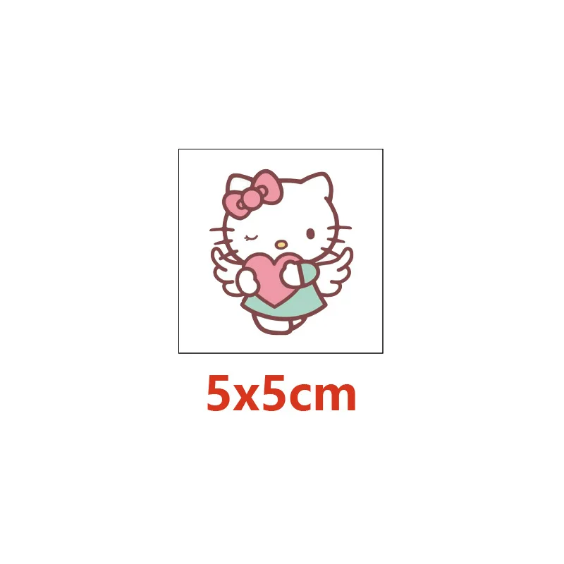 20 шт./компл. татуировки Hello Kitty наклейки для детей женщин и мужчин с мультяшным