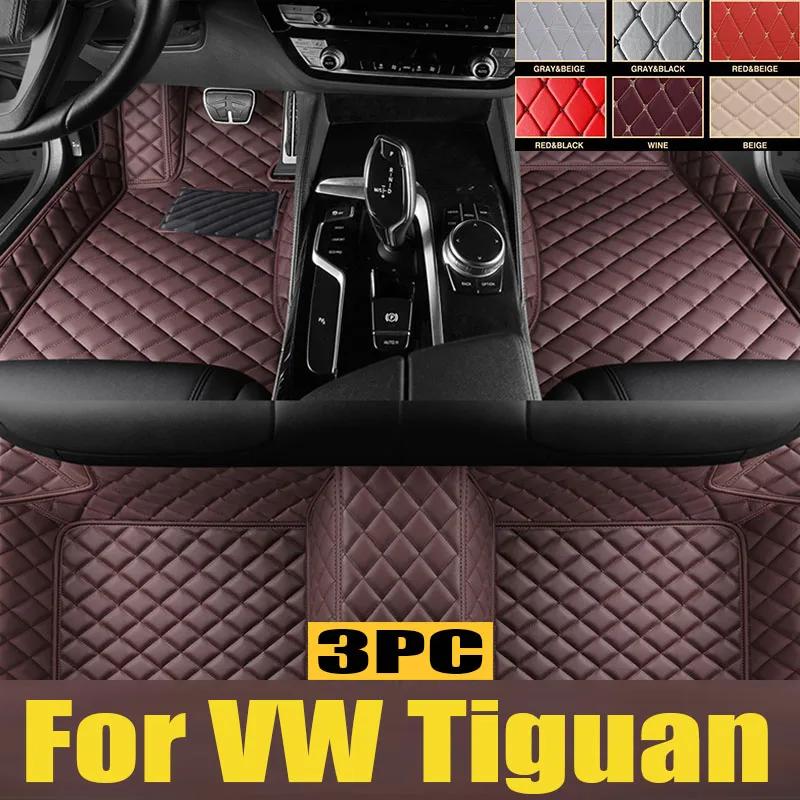 Коврики для VW Tiguan Allspace AD BW 2017 ~ 2022 Водонепроницаемый ковер Автомобильный