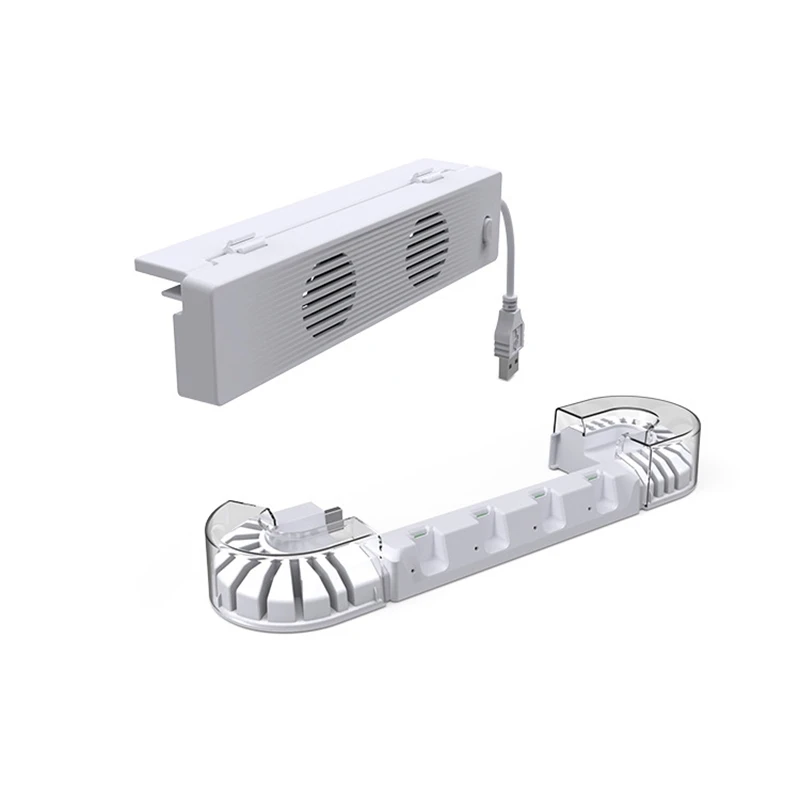 

For Switch /OLED Heat Dissipation Fan For NS Joycon Left And Right Handles Charge Base With Card Box For Storage