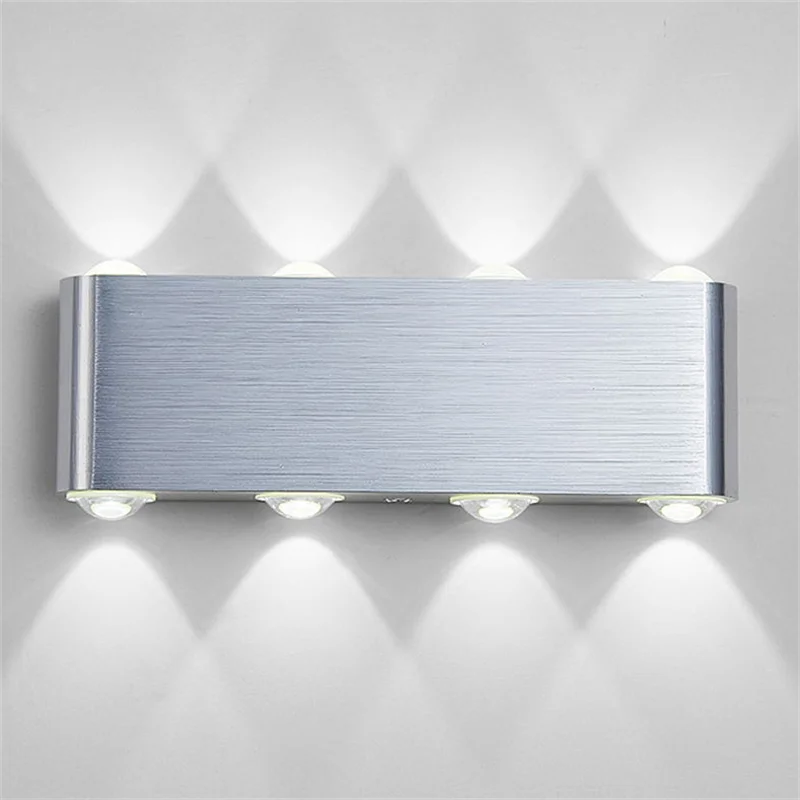 

Indoor 2W 4W 6W 8W LED Wall Lamps AC100V/220V Aluminum Decorate Wall Sconce Bedroom LED Wall Light