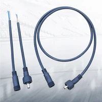 a pair of 2 core dc waterproof plug 5521mm terminal line 12v dc monitoring line dc power plug line manufacturer
