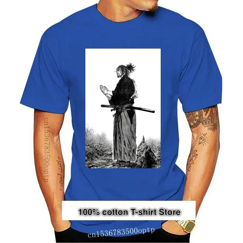 

Camiseta de Manga corta para hombre, prenda de vestir, estilo Samurai, Vagabond, nueva
