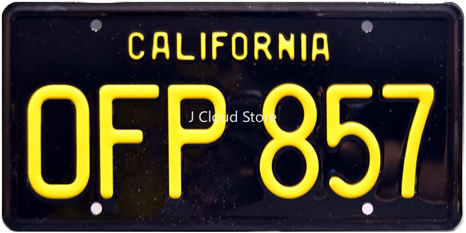 

Celebrity Machines Herbie The Love Bug | OFP 857 | Metal Stamped License Plate