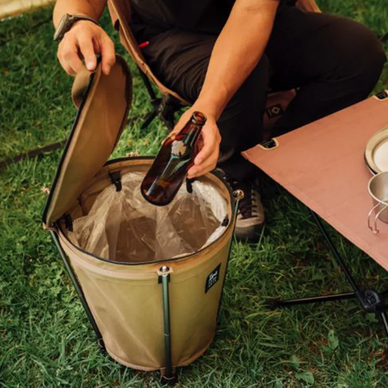 20 л портативная уличная корзина для мусора для пикника 600D складное ведро для хранения из ткани Оксфорд