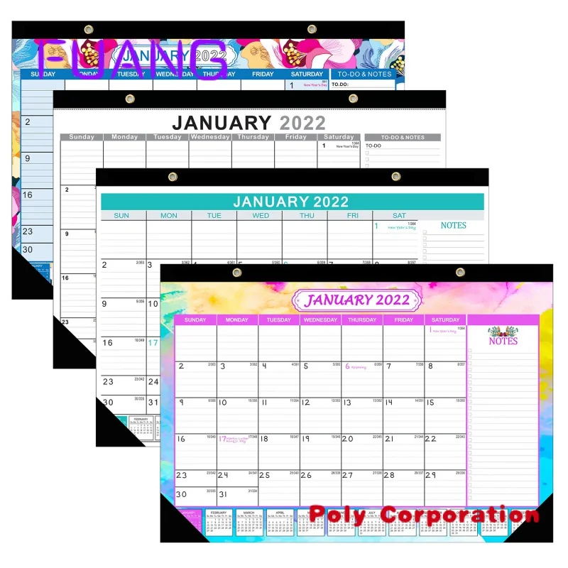 2022 office calendar printing custom wall desk tear off calendar printing 2022 for desk