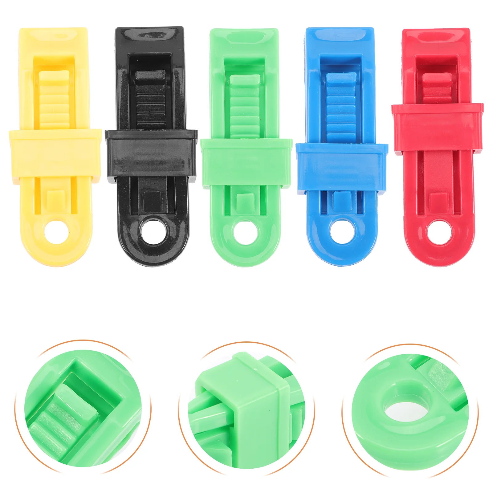 

10Pcs Heavy Duty Tent Clips Windproof Tent Clamps Awning Fixing Clips Tent Fixers Tent Fasteners