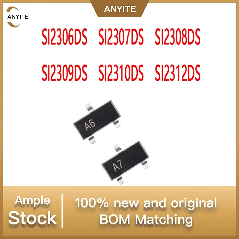 Новые 100 шт.лот SI2306DS SI2307DS SI2308DS SI2309DS SI2310DS SI2312DS (art.: 3920da426e392) - 3920da426e392