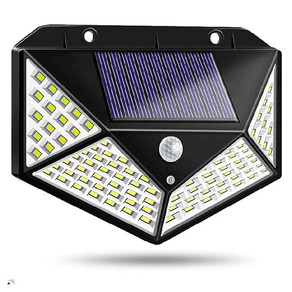 

Светодиодный настенный светильник на солнечной батарее, 4-сторонний водонепроницаемый уличный индукционный светильник для внутреннего дв...