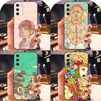 shintaro kago art phone case for huawei p40 p50pro p50 p30 p20 p10 p9 pro plus p8 psmart z 2022 nova 8i 8pro 8se cover