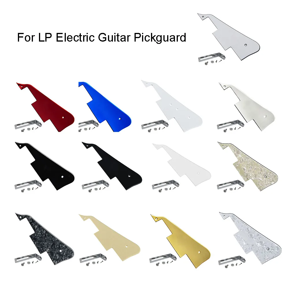 

Customizable Metal Guitar Pickguard Fits Most LP Style Guitars With Mounting Bracket Screws PVC Guitar Accessories