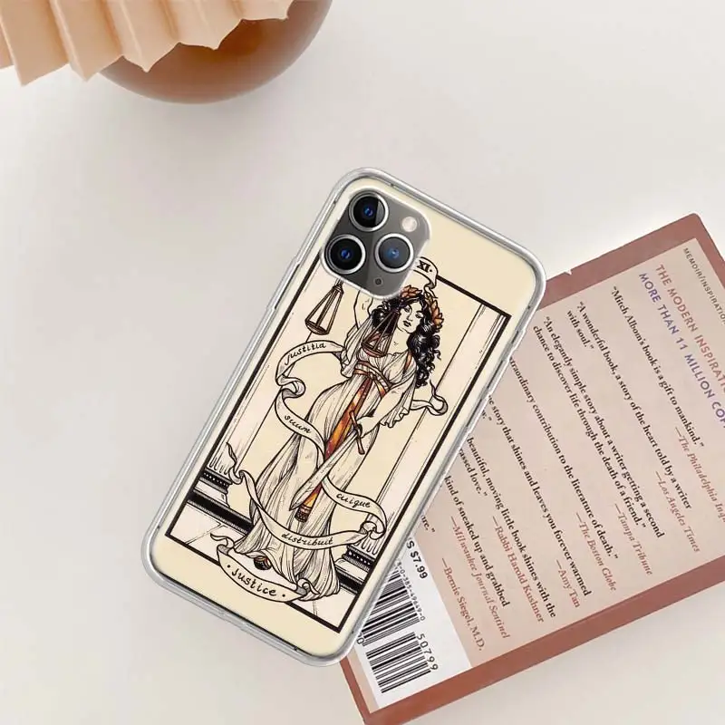 Карты Таро для телефона Halsey HFK чехол Iphone 14 13 15 16 Pro Max Plus Apple 11 12 Mini X XS XR прозрачный S