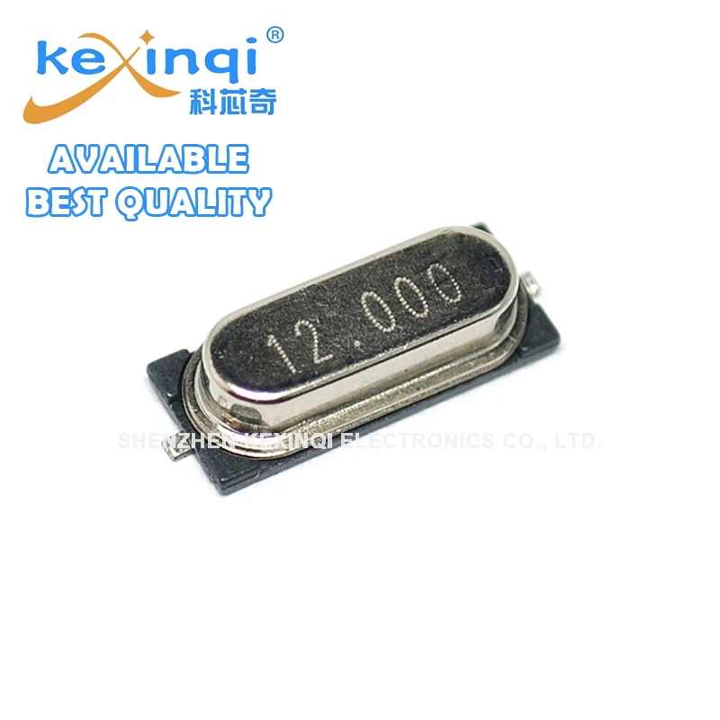 10 шт. SMD Кристальный осциллятор 12M 2Pin 12MHZ 49SMD кварцевый кристалл пассивный Кристальный осциллятор