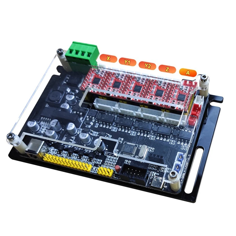 

CNC 4AXIS Controller MCU32 Bit 32GRBL Stepper Motor Driver XYZA Axis Driver Board Spport 500W Spindle For CNC Milling