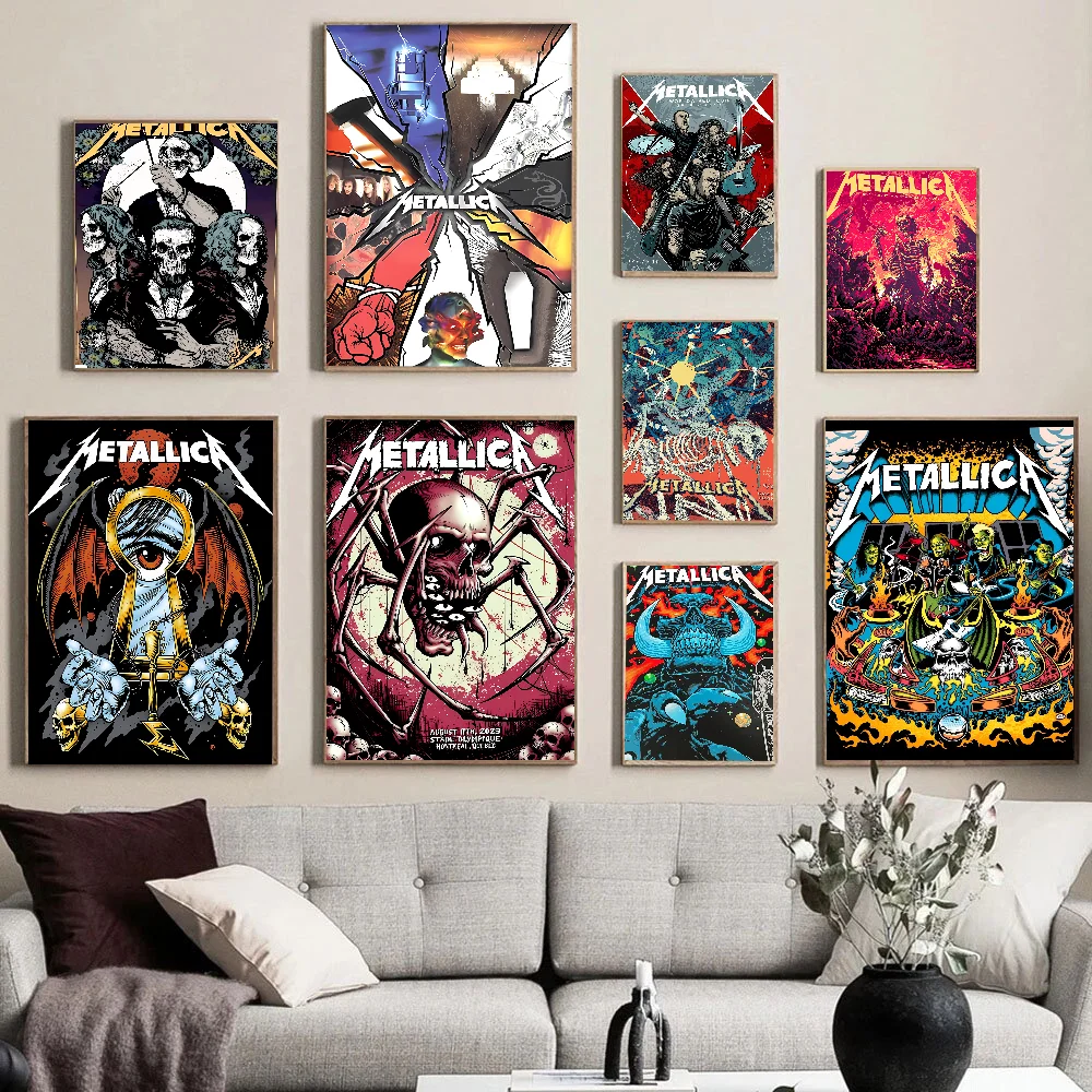 Группа M-METALLICA DIY липкий плакат водостойкая бумажная наклейка кофейня бар