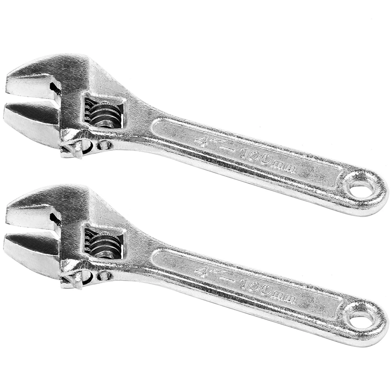 

Big Deal 2X 4 Inch 100Mm Mini Size Metal Adjustable Spanner Wrench