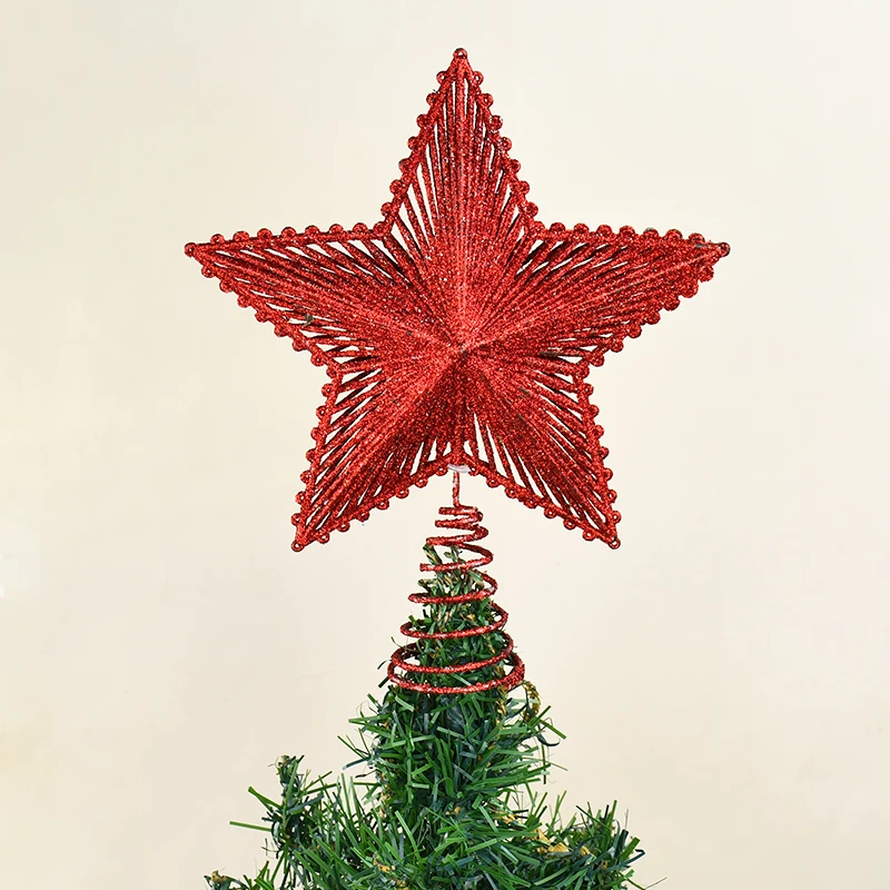 Рождественский топпер ZQCXLD красная звезда